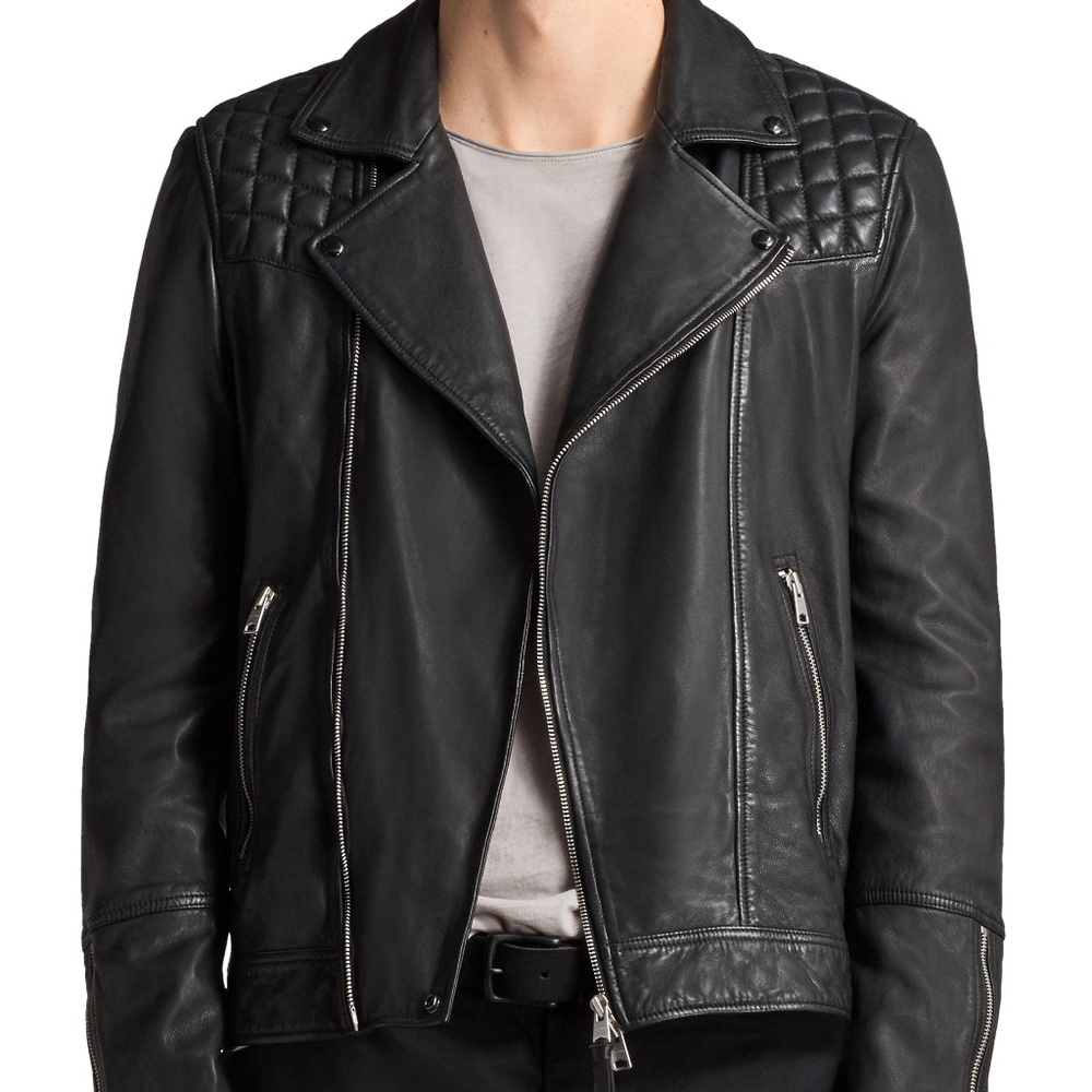 All Saints Taro Leather Jacket